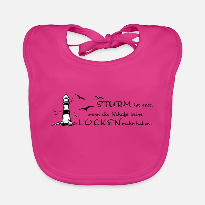 Sturm und Locken Baby Bio-Lätzchen