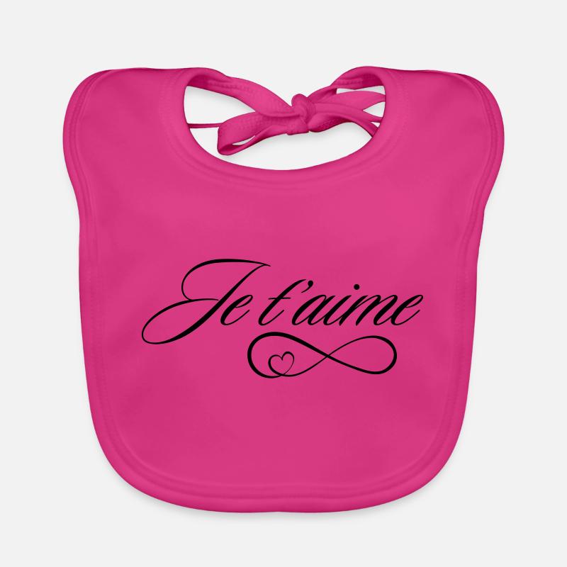 Je t'aime Bavoir bio Bébé