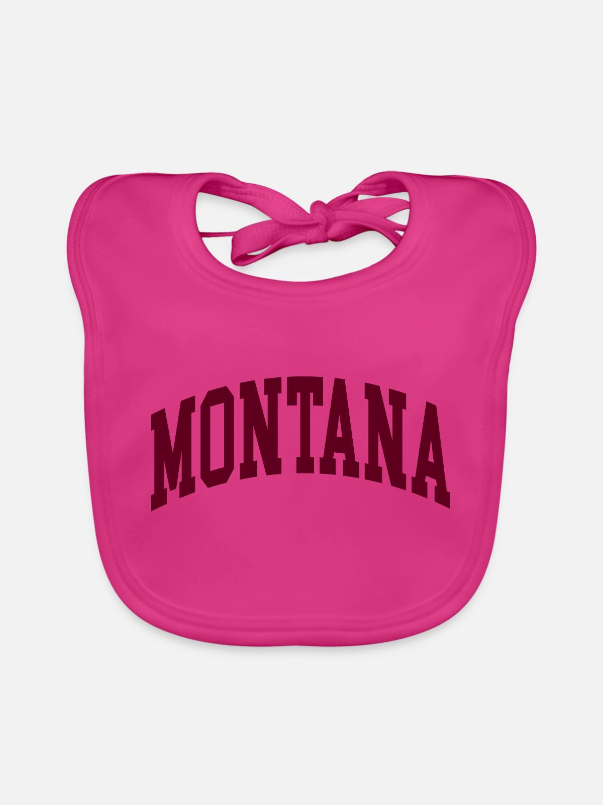 montana - Baby Bio-Lätzchen - Fuchsia - Vorne