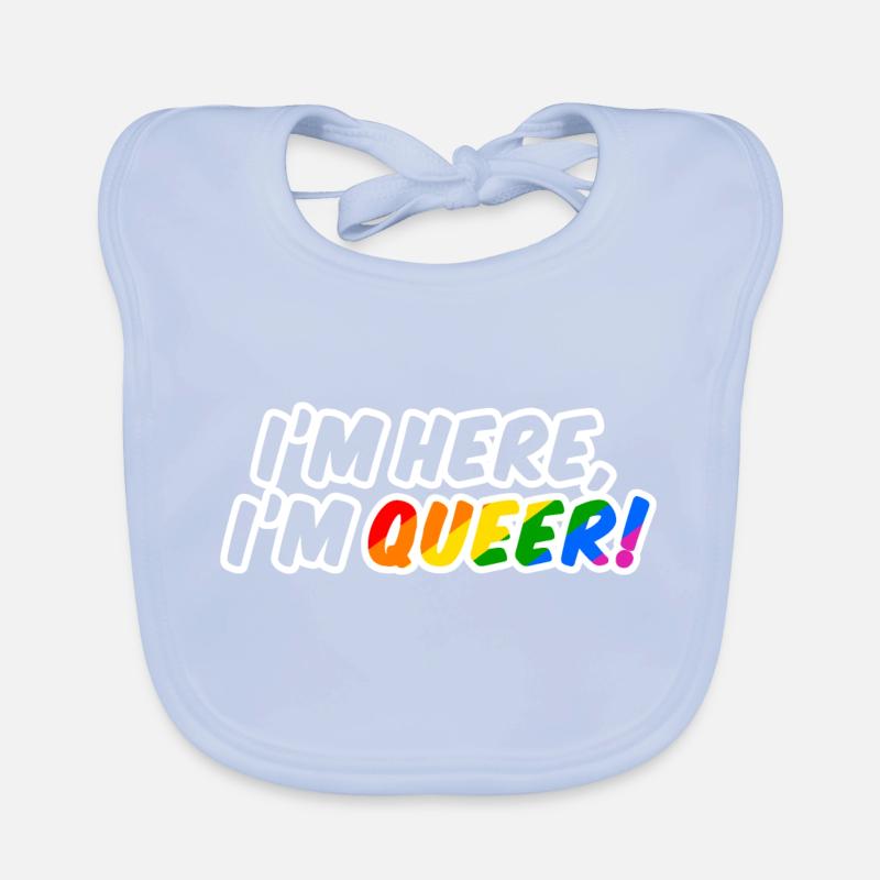 Queer is here! Baby Bio-Lätzchen