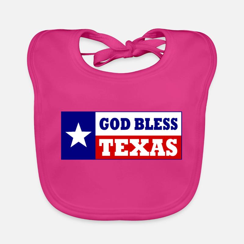 God bless texas Organic Baby Bibs
