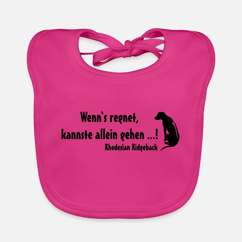 Rhodesian Ridgeback Regen Baby Bio-Lätzchen