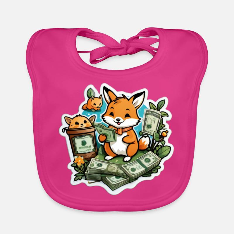Cute Fox Organic Baby Bibs