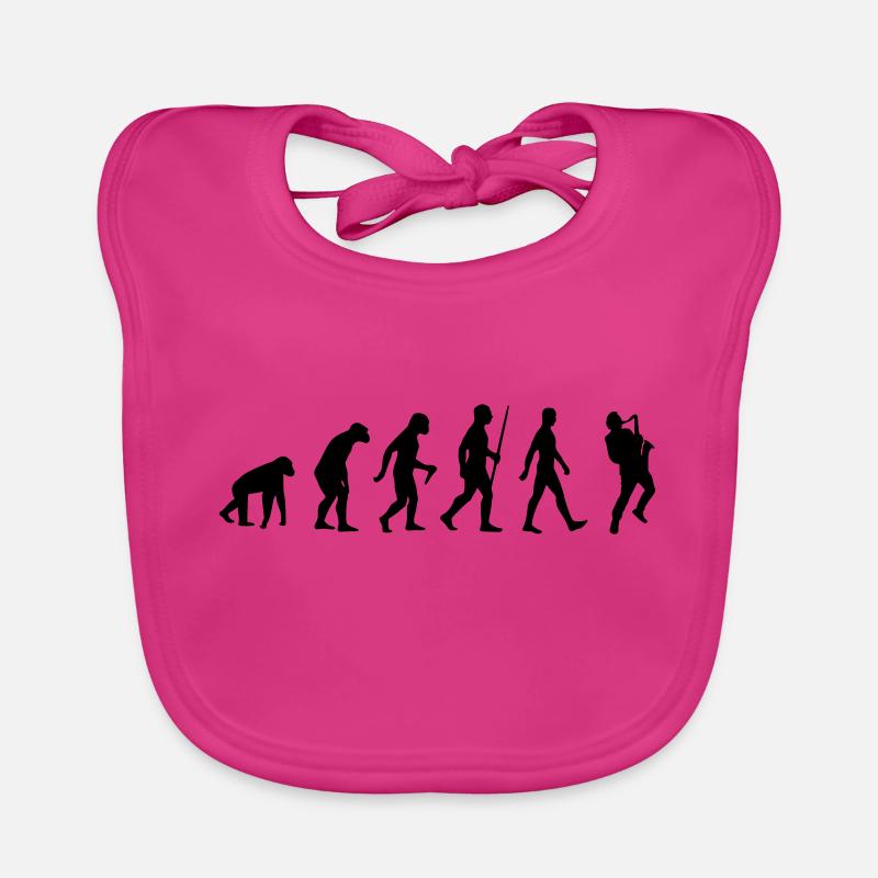 Saxophone, saxophone, music, instrument, evolution Organic Baby Bibs