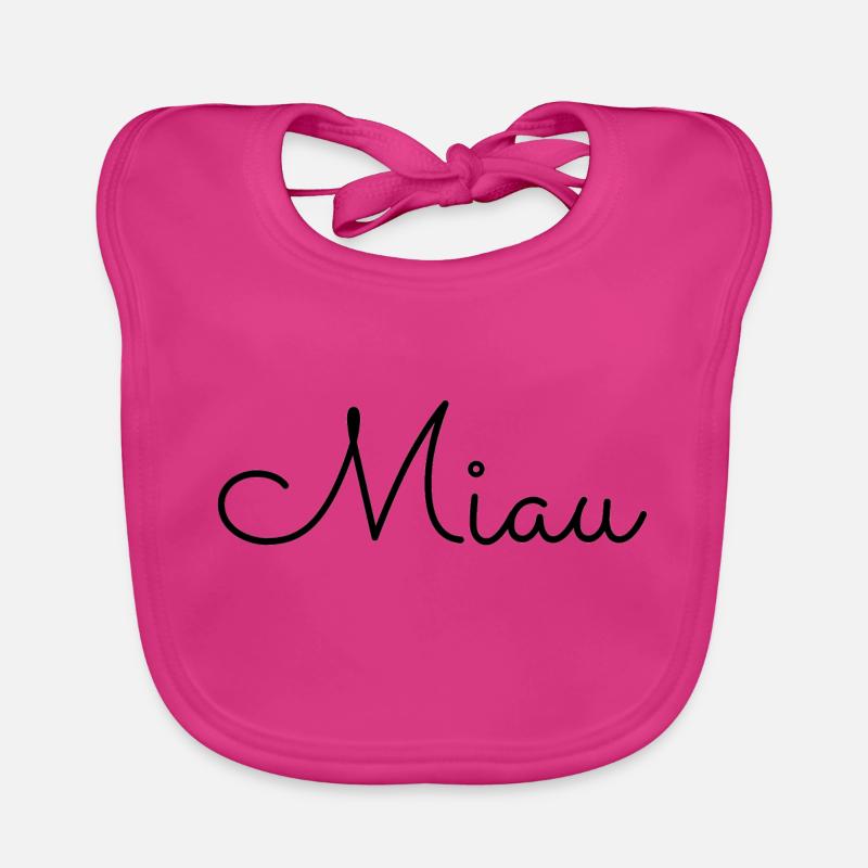 MIAU - Baby Bio-Lätzchen - Fuchsia