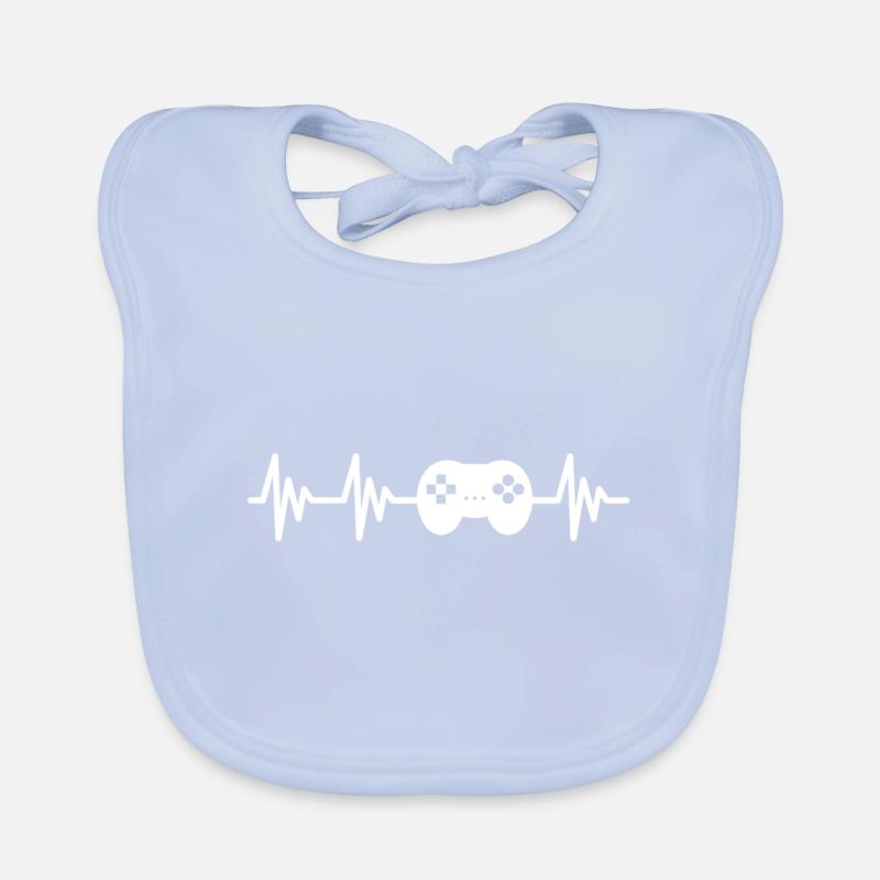 Gamer I Love Gaming Controller Baby Bio-Lätzchen