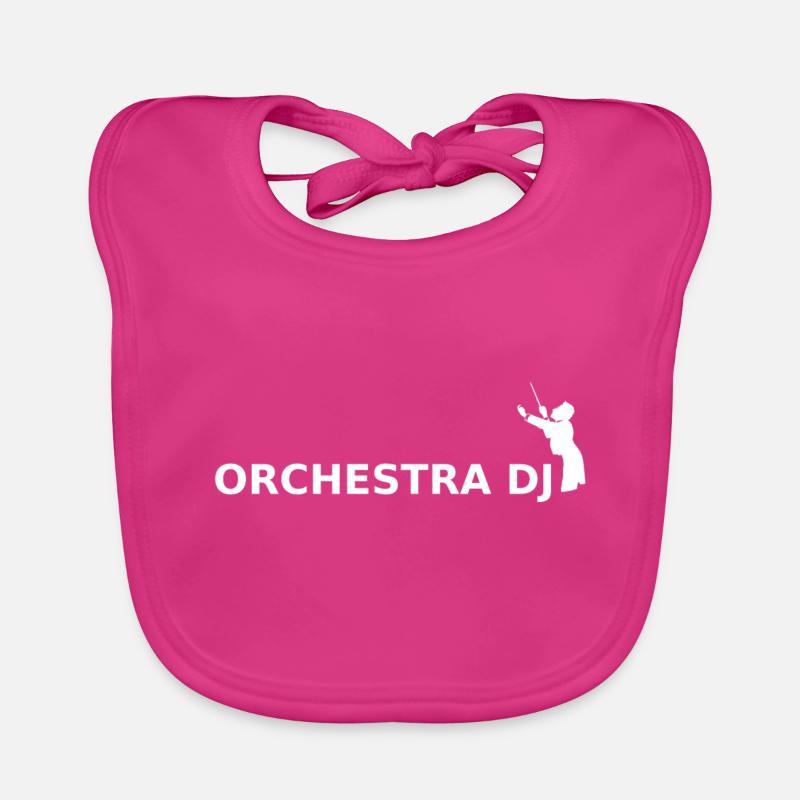Dirigent Conductor Orchestra Dj - Baby Bio-Lätzchen - Fuchsia