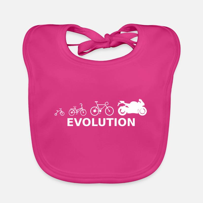 Motorcycle motorcycle machine evolution Organic Baby Bibs