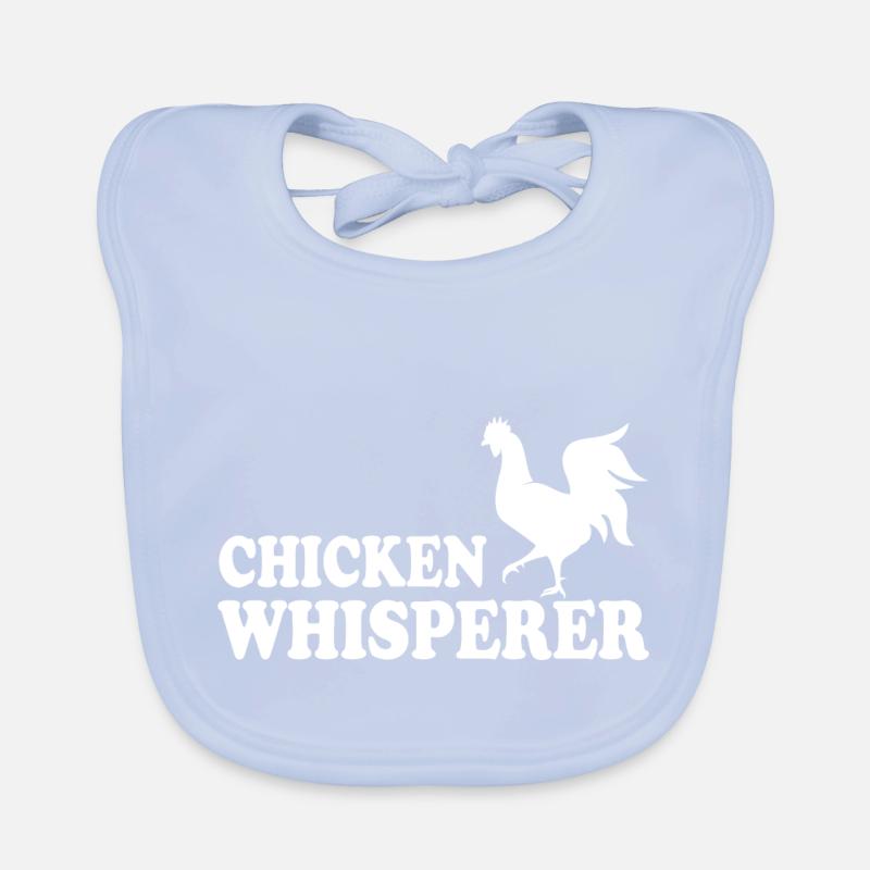 Hühnerflüsterer Chicken Whisperer Baby Bio-Lätzchen