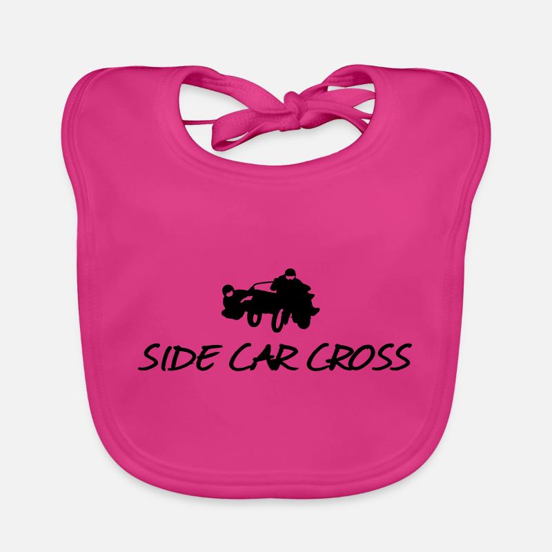 sidecarcross - Baby Bio-Lätzchen - Fuchsia