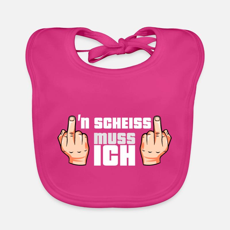 N Scheiss muss ich Baby Bio-Lätzchen