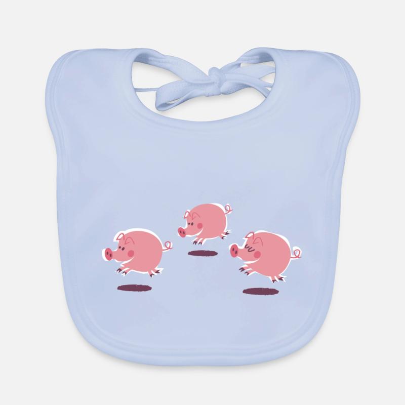 kleine Schweine Baby Bio-Lätzchen
