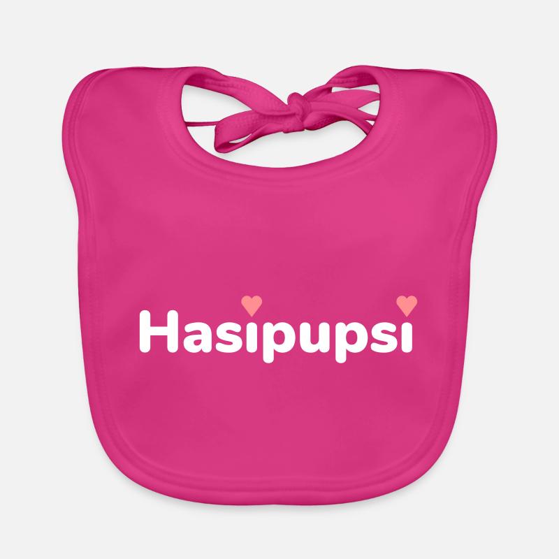Hasipupsi (Herzchen als i-Punkte) Baby Bio-Lätzchen