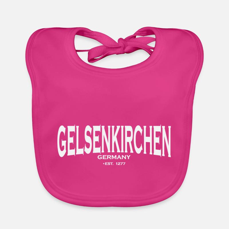 Gelsenkirchen - Bavoir bio Bébé - fuchsia