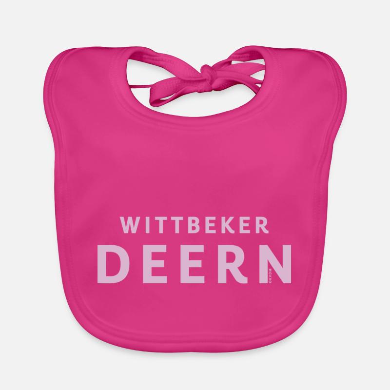 Wittbeker Deern rose clair 2024 - Bavoir bio Bébé - fuchsia