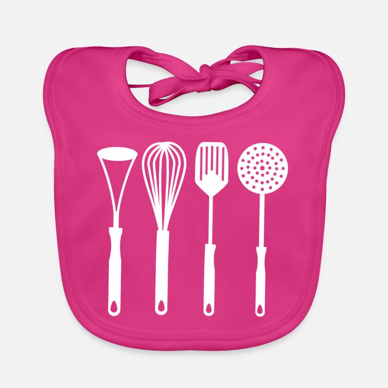 Kitchen utensils Organic Baby Bibs