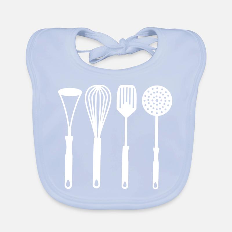 Kitchen utensils Organic Baby Bibs