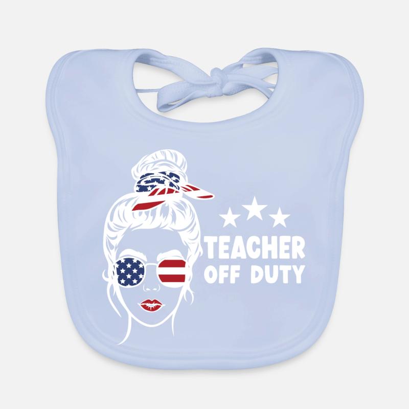 Enseignant hors service Lehrer außer Dienst Bavoir bio Bébé