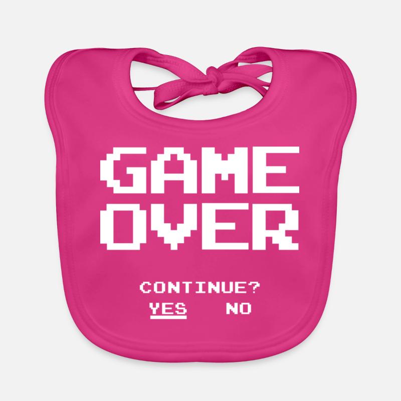 Klassiker Game Over Baby Bio-Lätzchen
