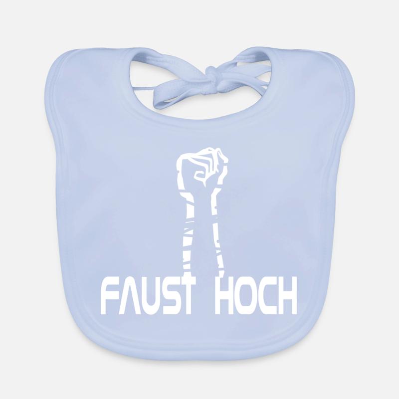 Faust hoch Baby Bio-Lätzchen