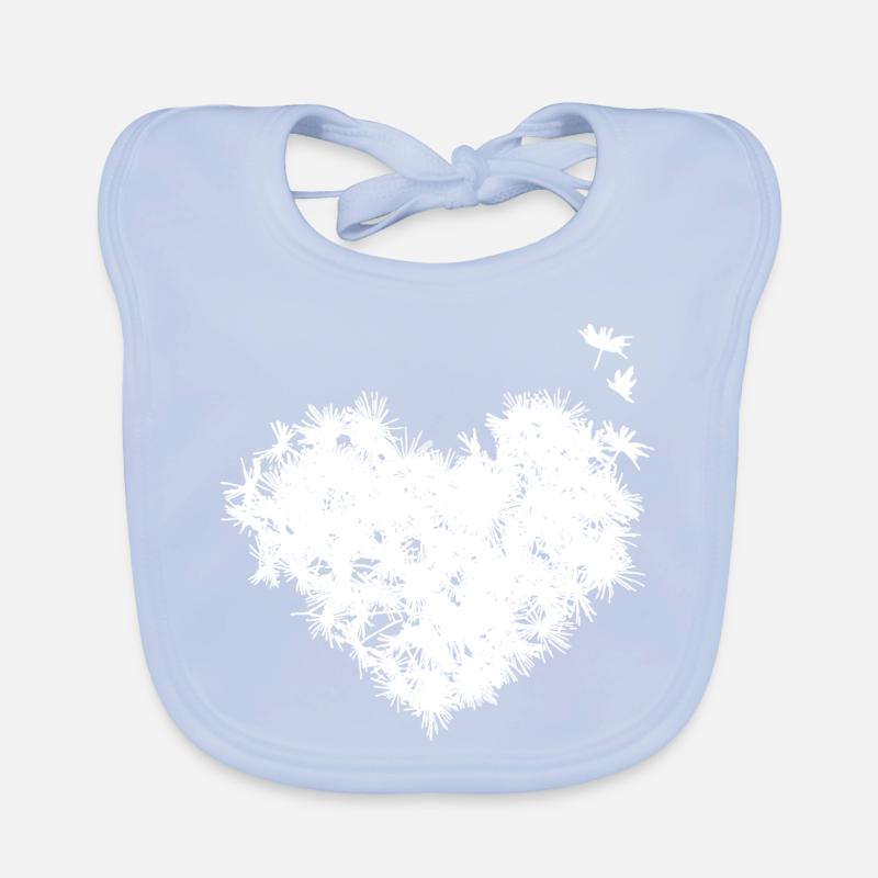 Pusteblumen Herz Organic Baby Bibs