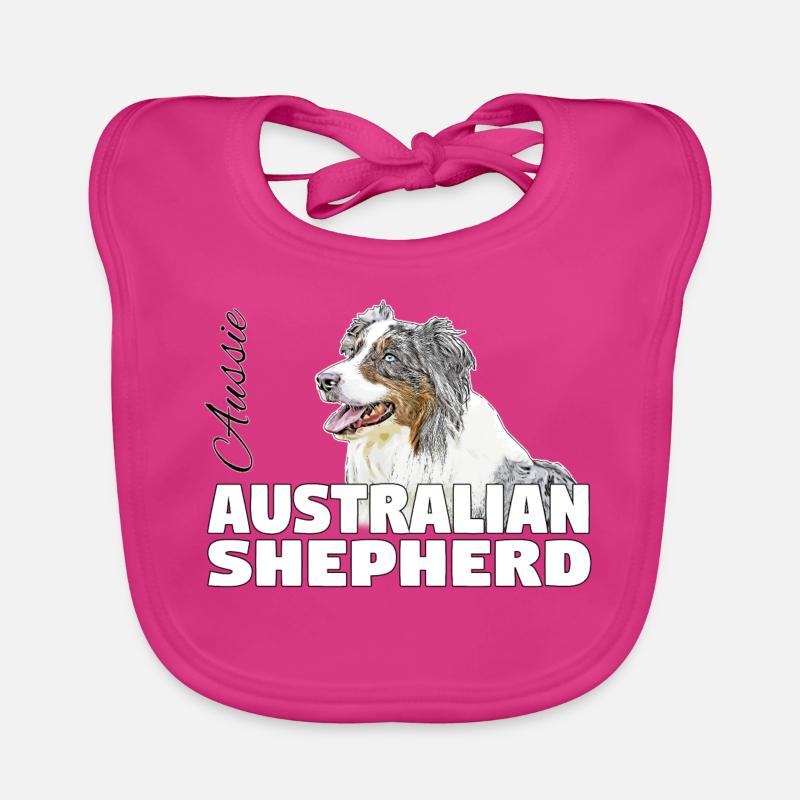 Australian Shepherd Baby Bio-Lätzchen