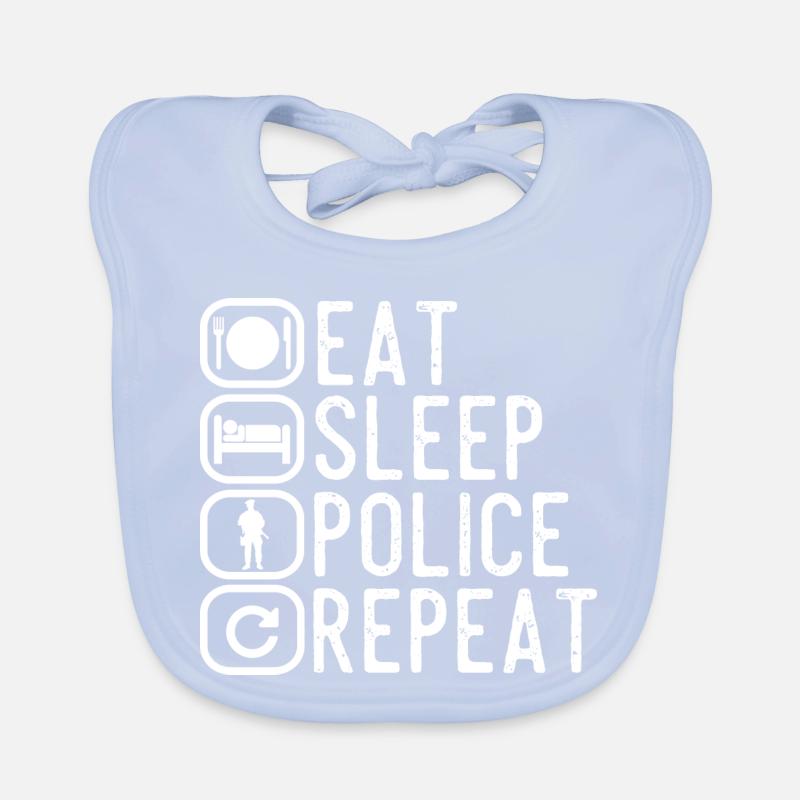 Polizei Geschenk Baby Bio-Lätzchen