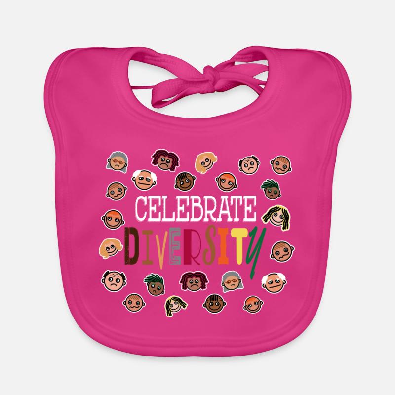 Celebrate Diversity - celebrate diversity Organic Baby Bibs