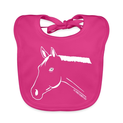 Pony Pferdekopf Reitbekleidung - Baby Bio-Lätzchen