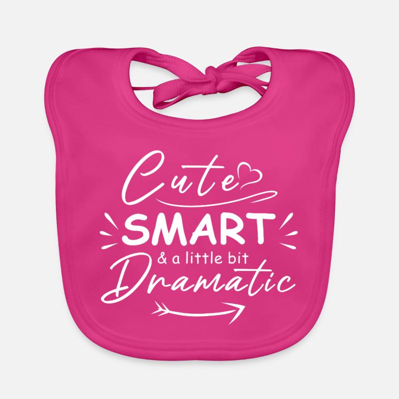 Cute smart and a little bit dramatic Organic Baby Bibs