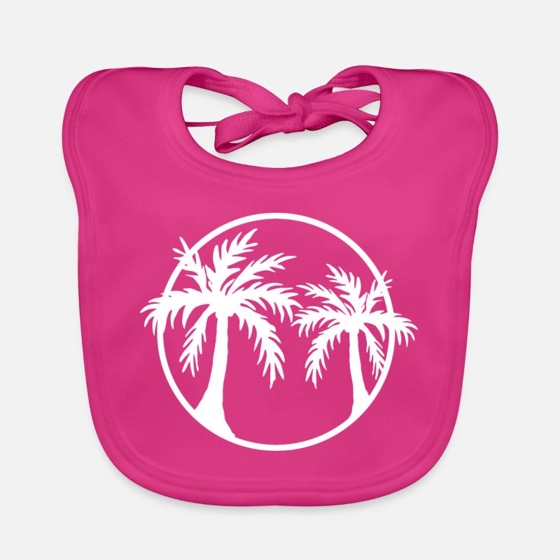 Palm trees Organic Baby Bibs