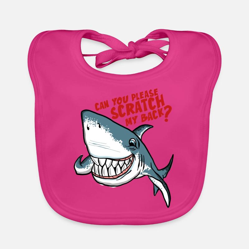 Great White Shark Scratch My Back Baby Bio-Lätzchen