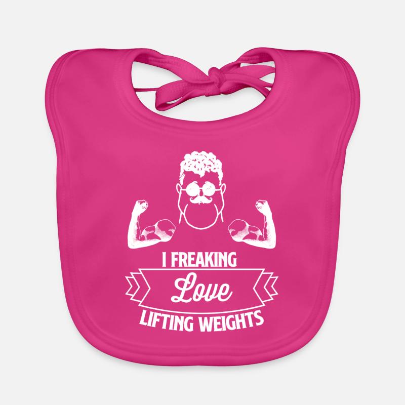 I freaking LOVE lifting weights Baby Bio-Lätzchen