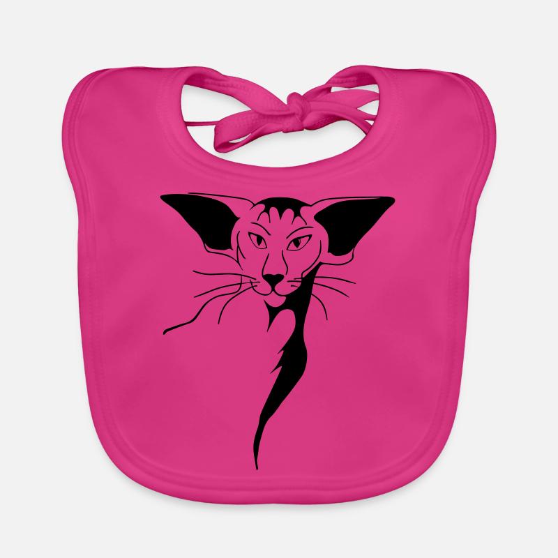 Le look - Bavoir bio Bébé - fuchsia