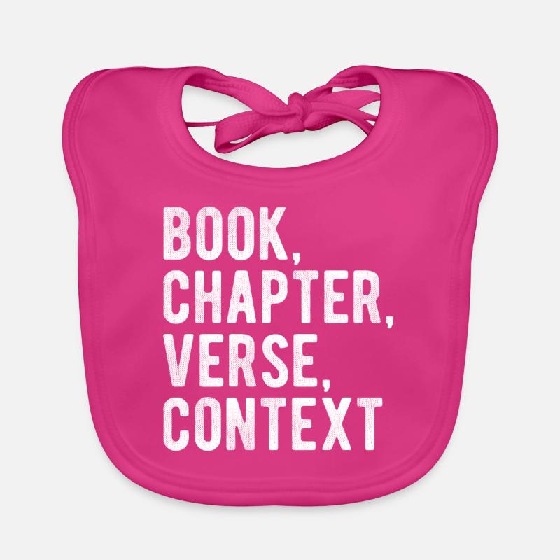 Tee-shirt contexte verset chapitre verset Bavoir bio Bébé
