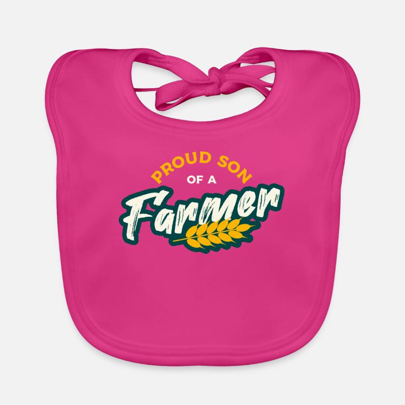 Fils fier d'un fermier Bavoir bio Bébé