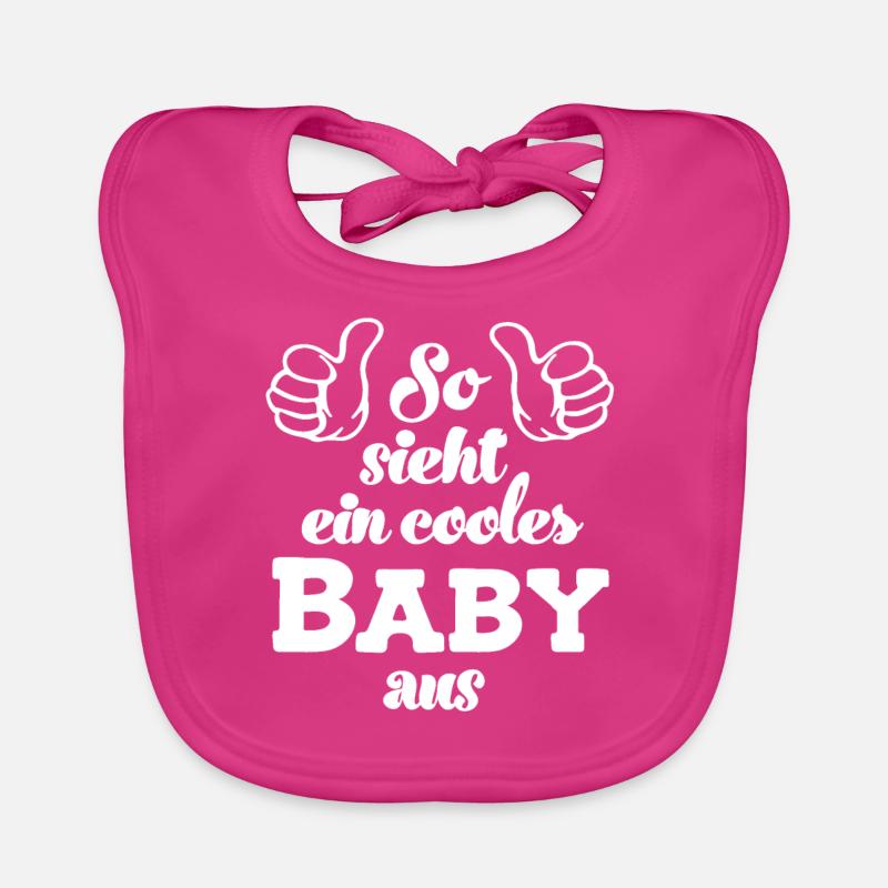 So sieht ein cooles Baby aus Babysprüche Geburt Baby Bio-Lätzchen