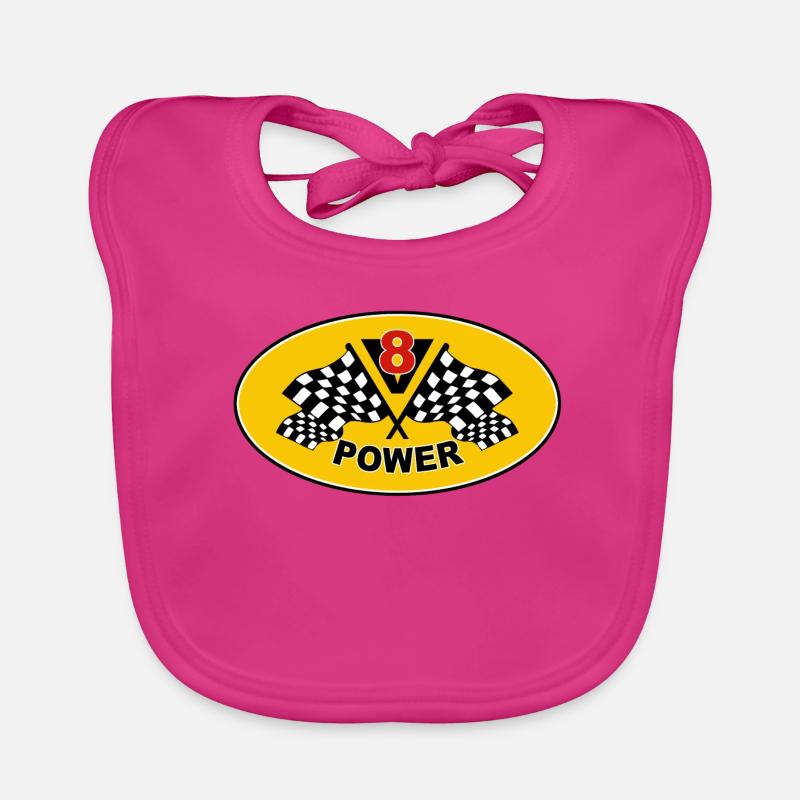 V8 Engine Bavoir bio Bébé