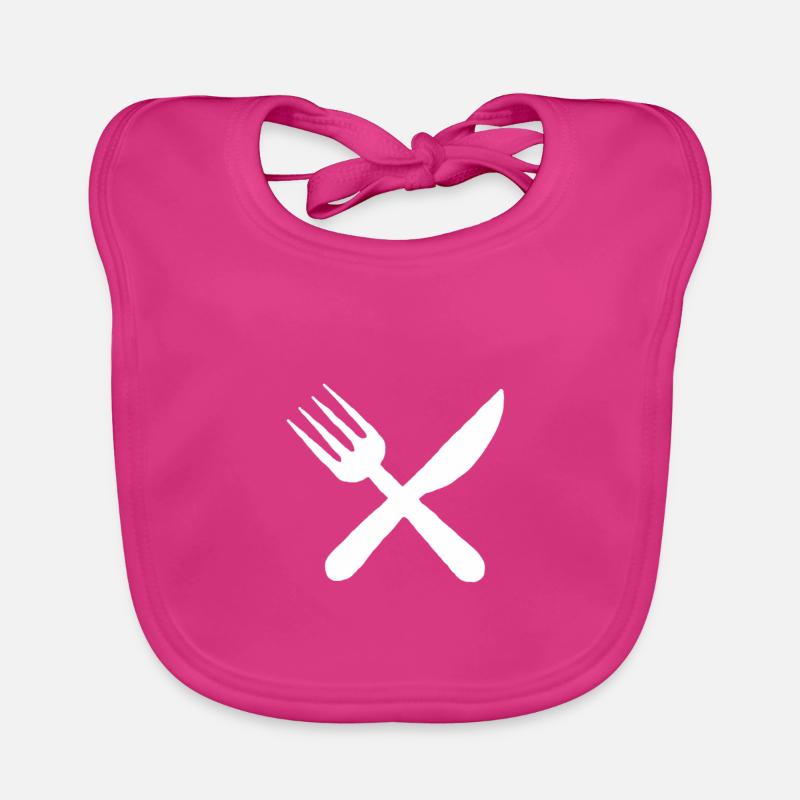 Repas cadeau repas couteau couteau fourche Bavoir bio Bébé