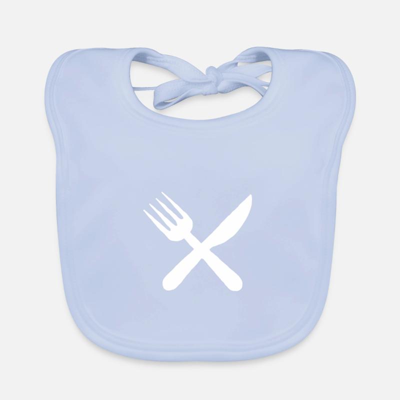 Repas cadeau repas couteau couteau fourche Bavoir bio Bébé