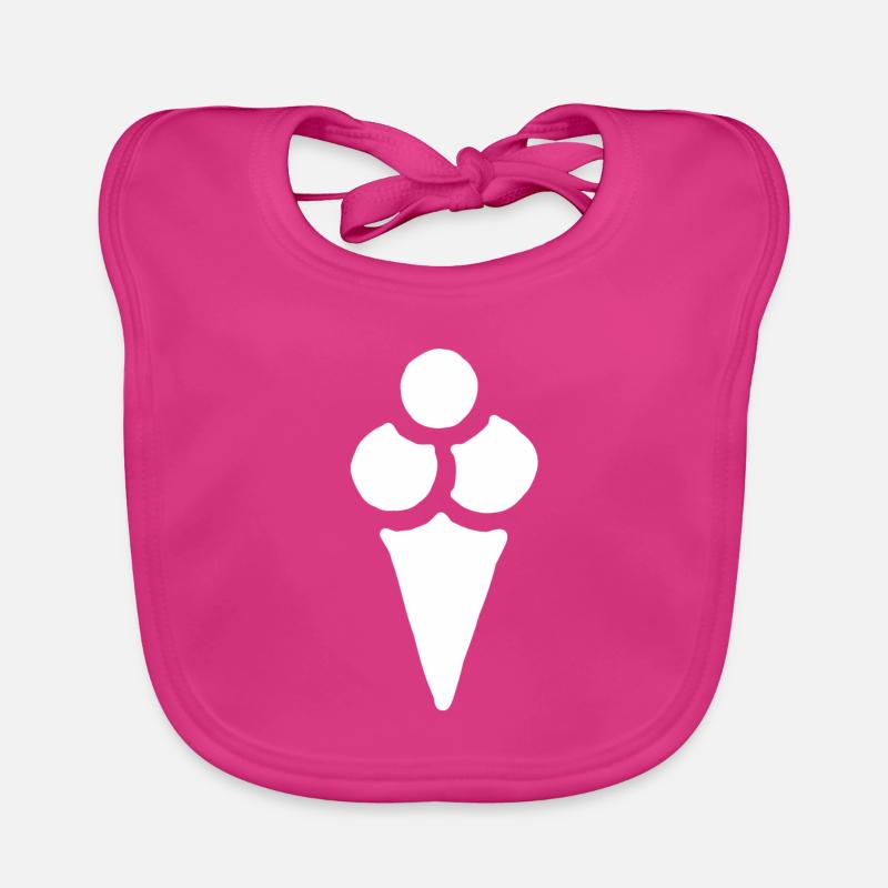 Crème glacée crème glacée crème glacée crème glacée cadeau Bavoir bio Bébé