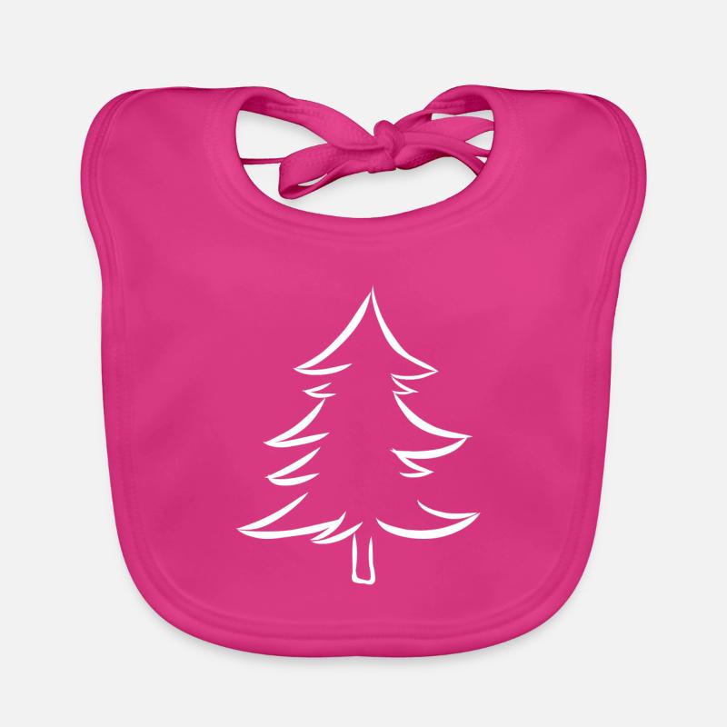 Fir tree Fir tree Christmas tree Christmas Organic Baby Bibs