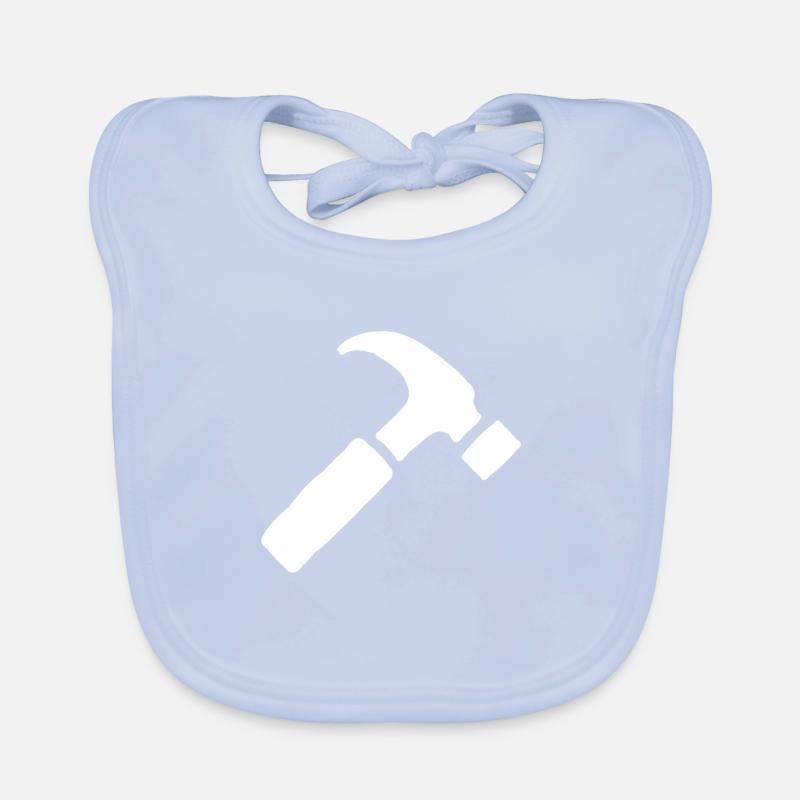 Hammer Werkzeug Handwerker Geschenk Bavoir bio Bébé
