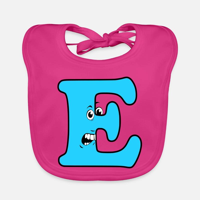 E - Bavoir bio Bébé - fuchsia