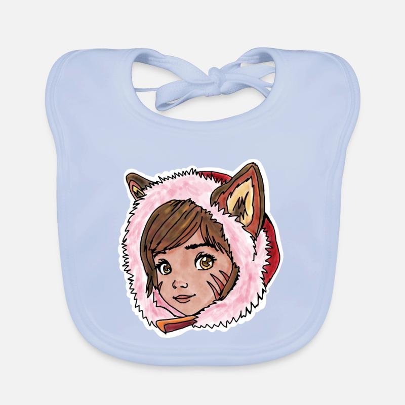 Rotkäppchen als kleiner Wolf Baby Bio-Lätzchen