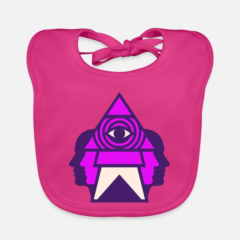 Third Eye Logo Organic Baby Bibs