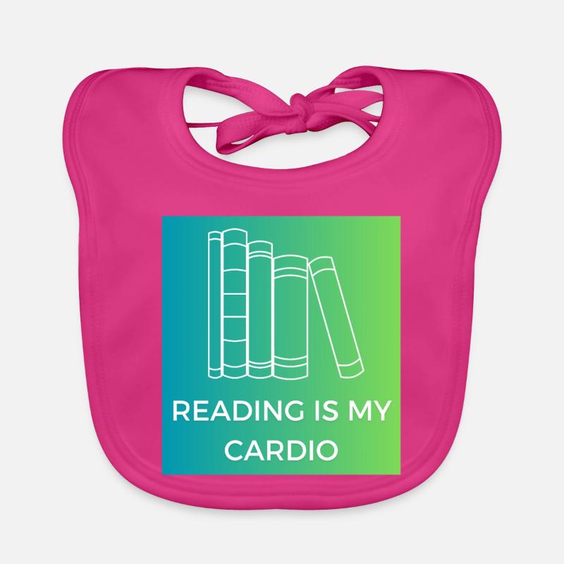 La lecture, c’est mon cardio Bavoir bio Bébé