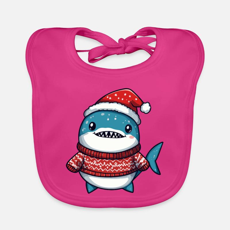 Noël de Requin Bavoir bio Bébé