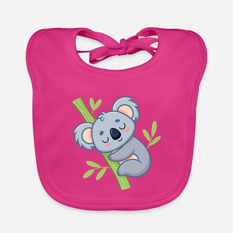 Soft Branch Sleeper Koala Organic Baby Bibs