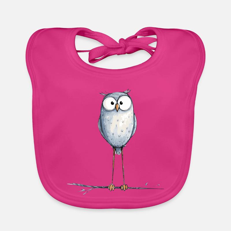 niedliche Eule Baby Bio-Lätzchen